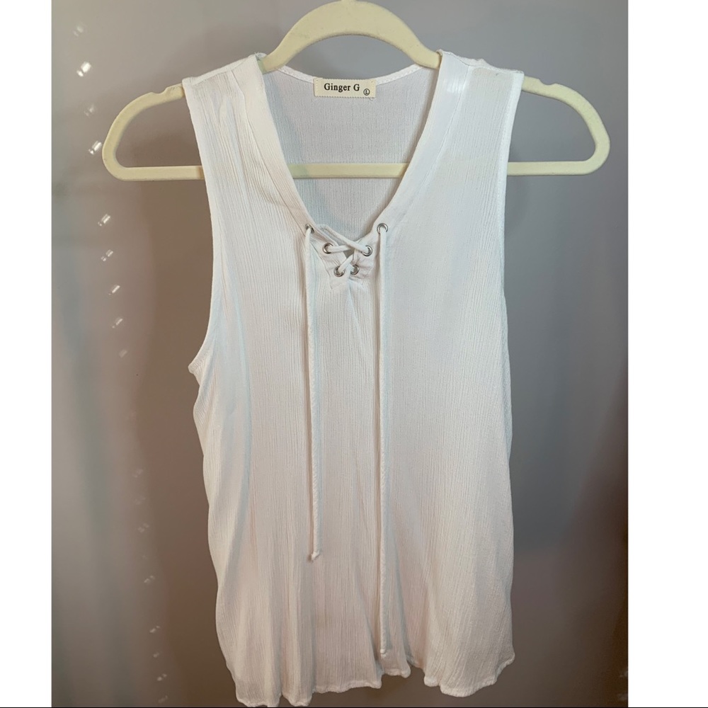 White tank top